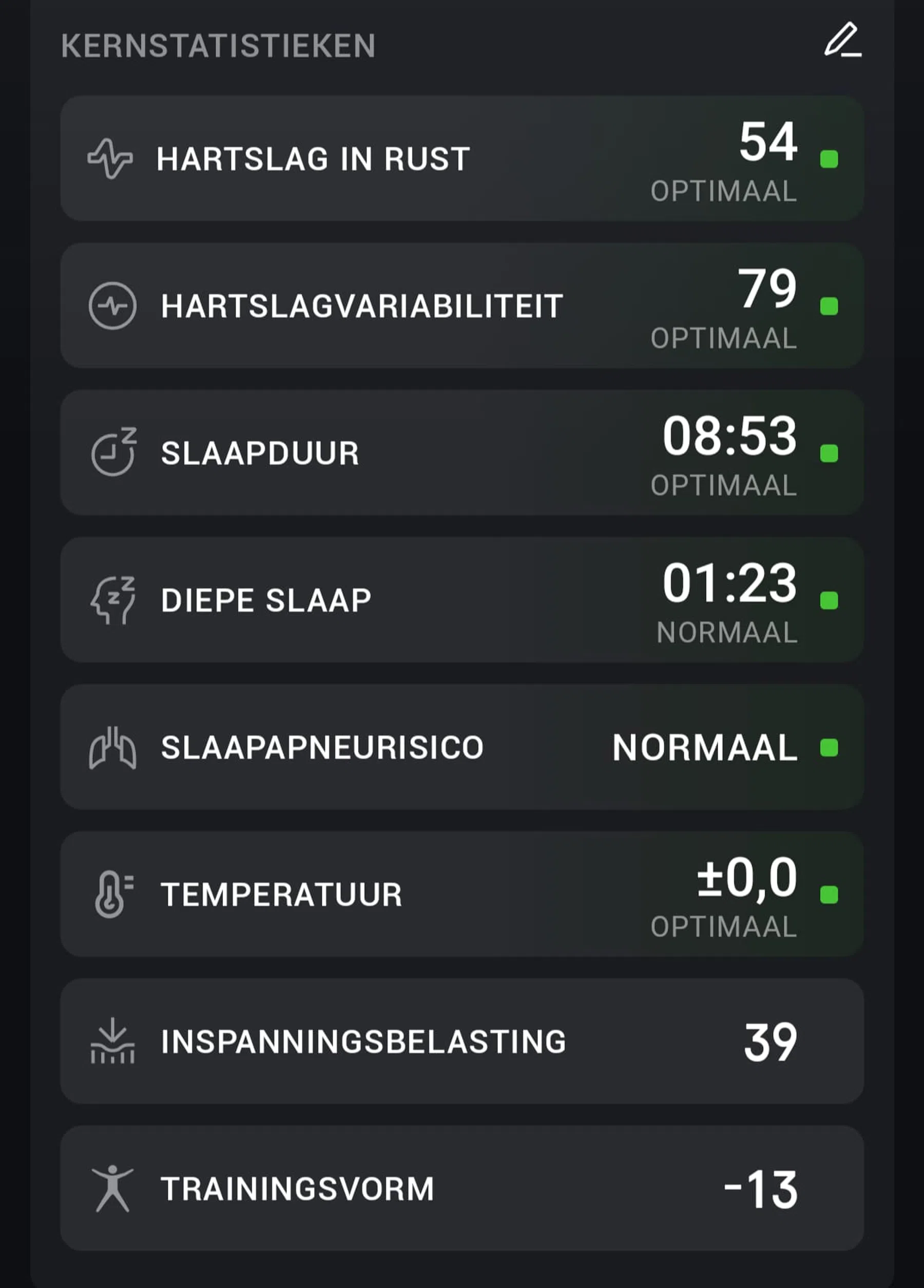 In de app zie je in een oogopslag hoe je ervoor staat en geeft uitgebreide informatie met voldoende context om informatie voor elke sporter begrijpelijk te maken